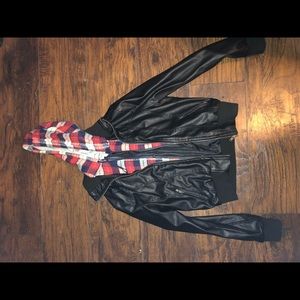 Flannel/ Leather Jacket